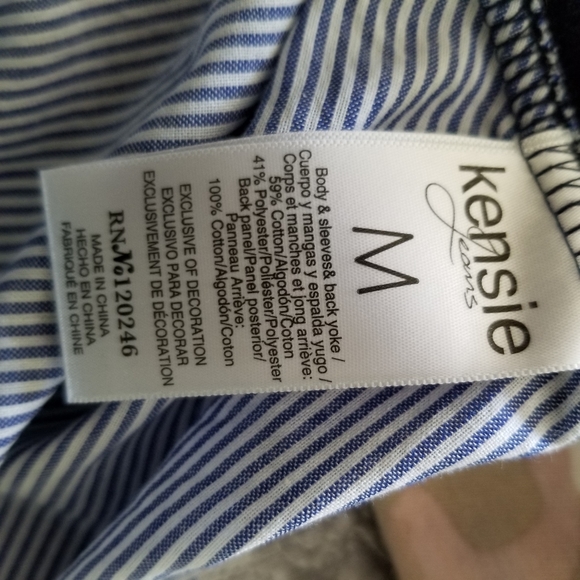 Kensie Crew Neck Ruffled Sweatshirt size M - Picture 5 of 9